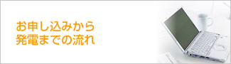 お申込から発電までの流れ